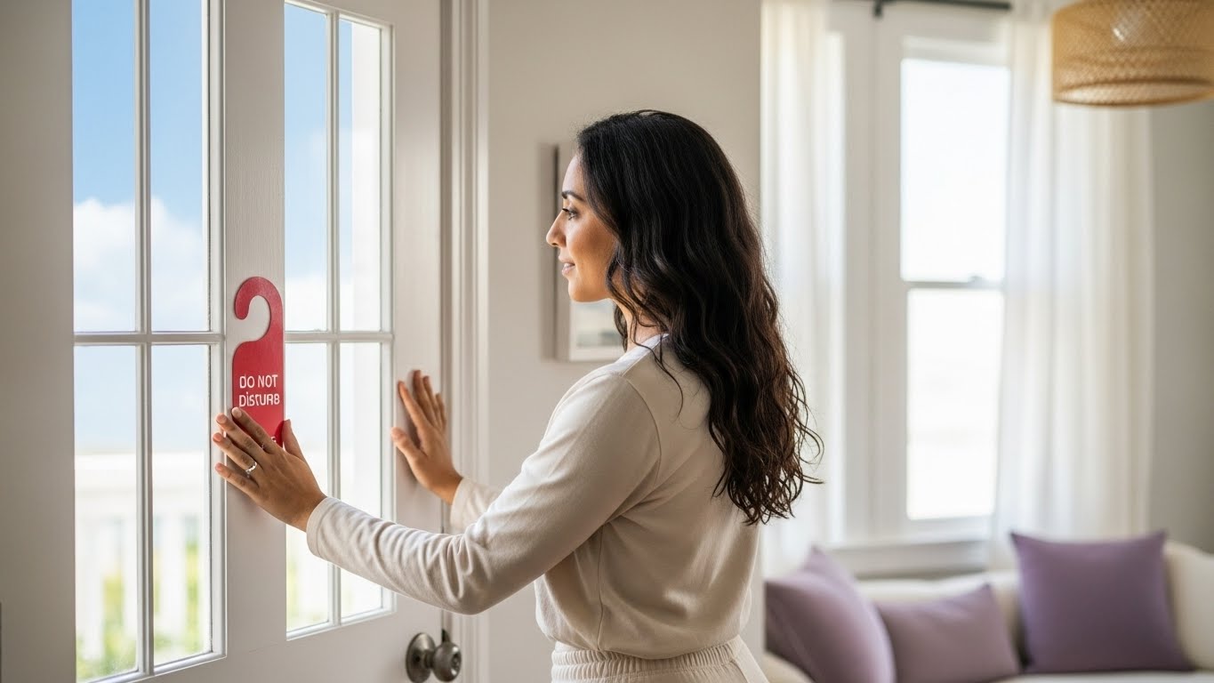 Boundaries for overthinking: Setting peaceful boundaries for mental space.